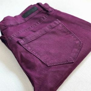BLANK NYC Dark Purple Spray On Skinny Jeans